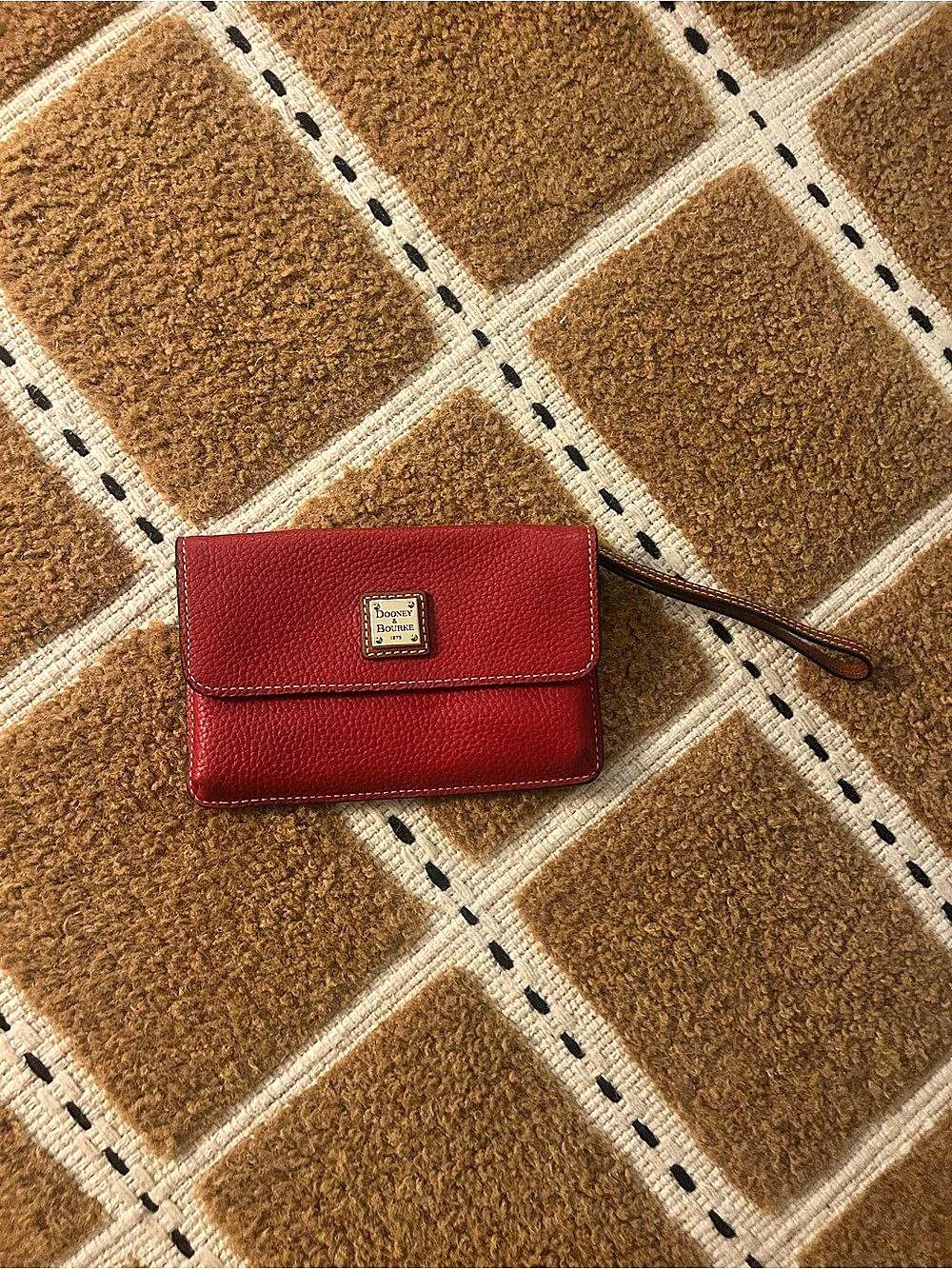 Dooney & Bourke Red Wristlet Wallet - Picture 2 of 5